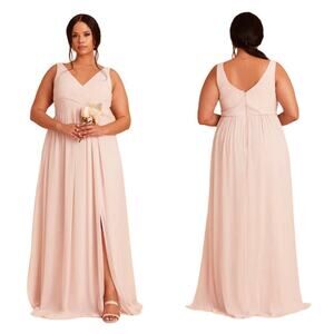 Birdy Grey Dress Pale Blue Pink Laurie Empire Gown Formal Maxi Bridesmaid XL